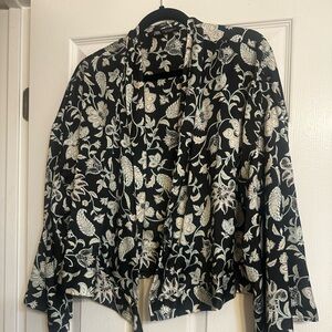 NWOT ZARA XL Wrap Around Blouse
